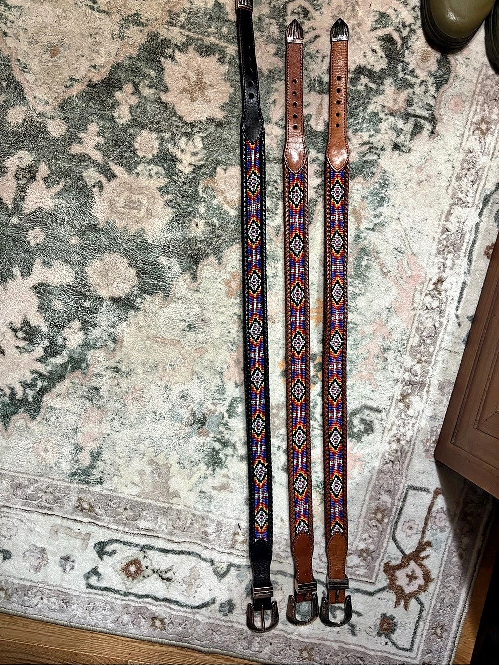 Vintage LLBean Beaded Belts